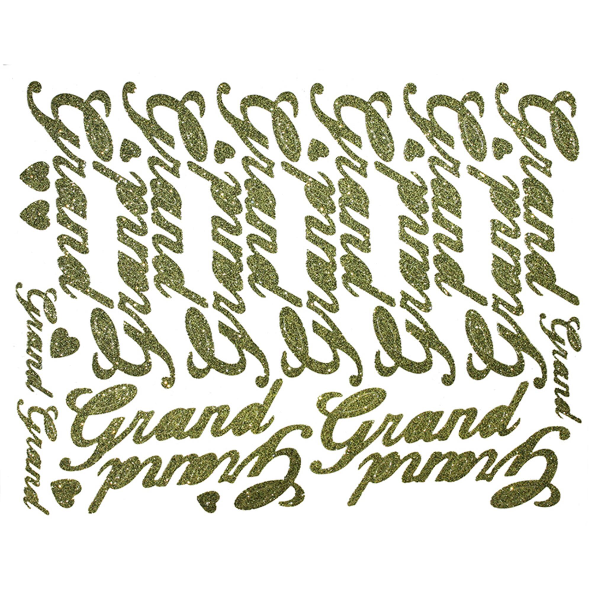 JAM Paper Grand Gold Script Floral Accessory